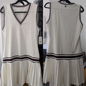 NWT Tory Burch v neck white tennis dress